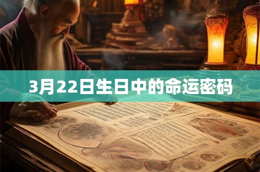 3月22日生日中的命运密码