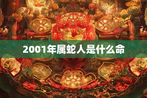 2001年属蛇人是什么命