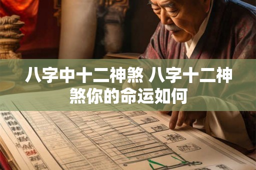八字中十二神煞 八字十二神煞你的命运如何