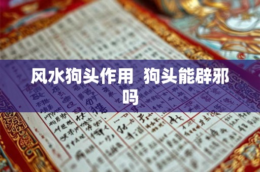 风水狗头作用  狗头能辟邪吗