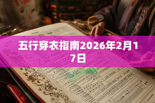 五行穿衣指南2026年2月17日
