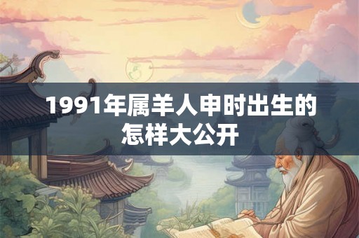 1991年属羊人申时出生的怎样大公开