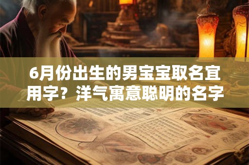 6月份出生的男宝宝取名宜用字？洋气寓意聪明的名字精选推荐！