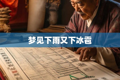 梦见下雨又下冰雹