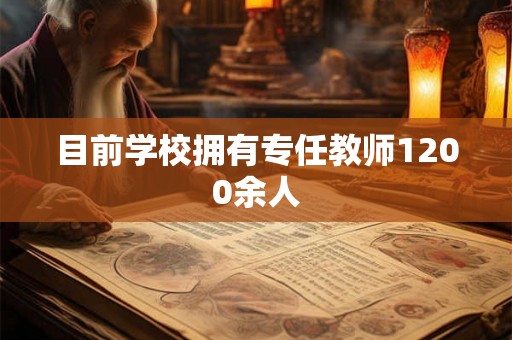 目前学校拥有专任教师1200余人