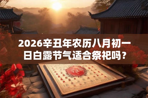 2026辛丑年农历八月初一日白露节气适合祭祀吗？