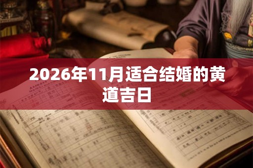 2026年11月适合结婚的黄道吉日