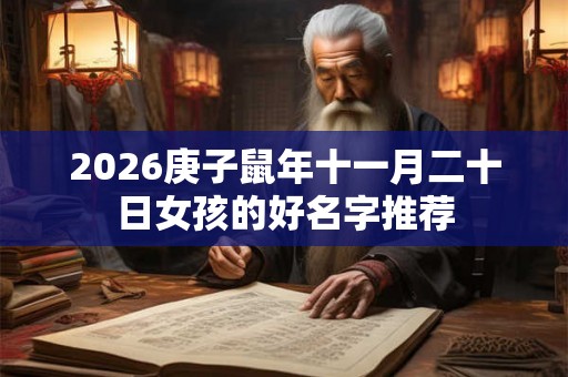 2026庚子鼠年十一月二十日女孩的好名字推荐 2026庚子鼠年十一月二十日女孩的好名字推荐