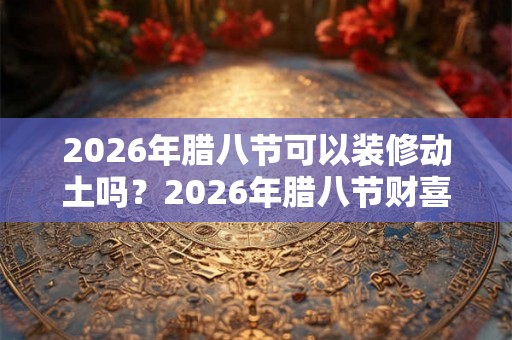 2026年腊八节可以装修动土吗？2026年腊八节财喜神方位？