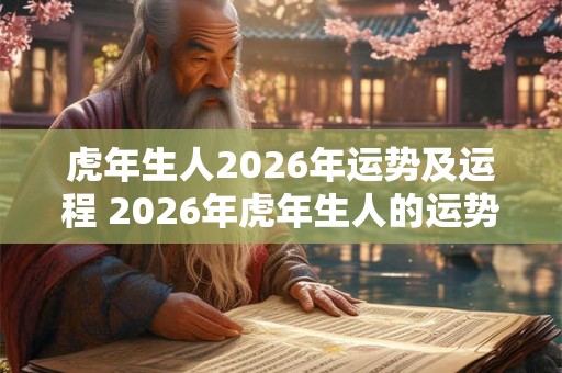 虎年生人2026年运势及运程 2026年虎年生人的运势如何