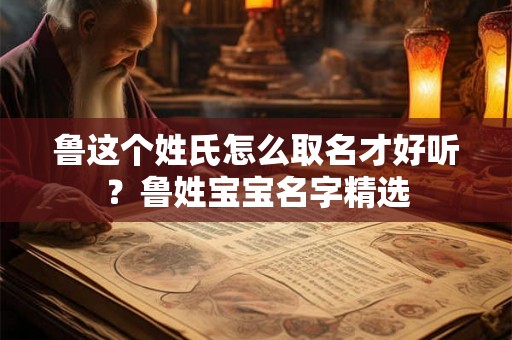 鲁这个姓氏怎么取名才好听？鲁姓宝宝名字精选