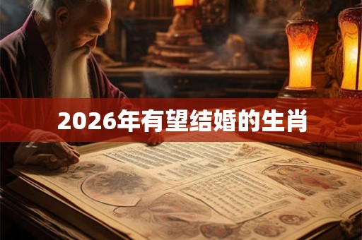 2026年有望结婚的生肖