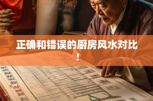 正确和错误的厨房风水对比! 正确和错误的厨房风水对比!