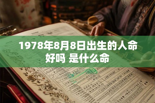 1978年8月8日出生的人命好吗 是什么命