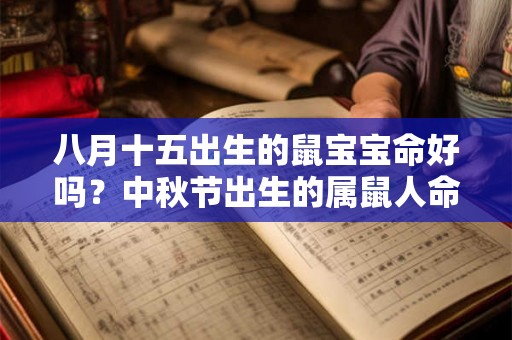 八月十五出生的鼠宝宝命好吗？中秋节出生的属鼠人命理解析！