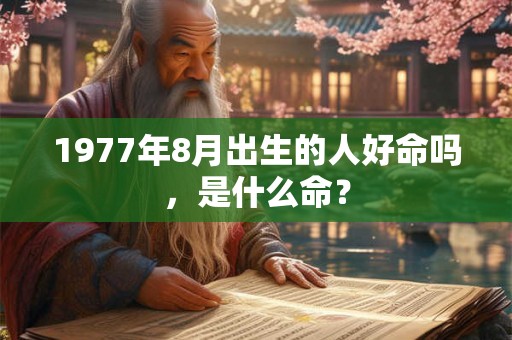 1977年8月出生的人好命吗，是什么命？