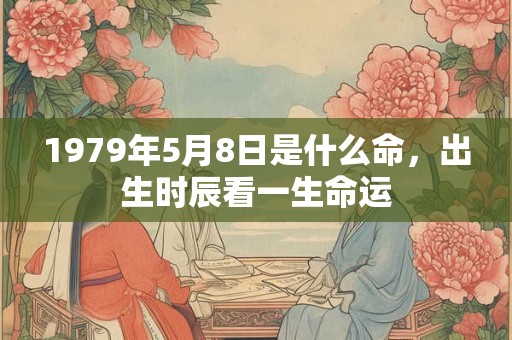 1979年5月8日是什么命，出生时辰看一生命运