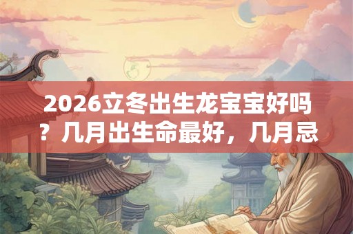 2026立冬出生龙宝宝好吗？几月出生命最好，几月忌讳