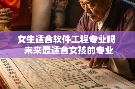 女生适合软件工程专业吗  未来最适合女孩的专业