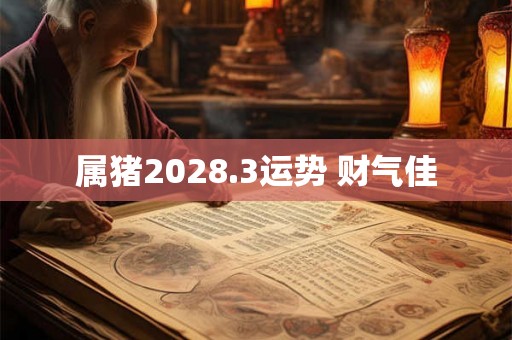 属猪2028.3运势 财气佳