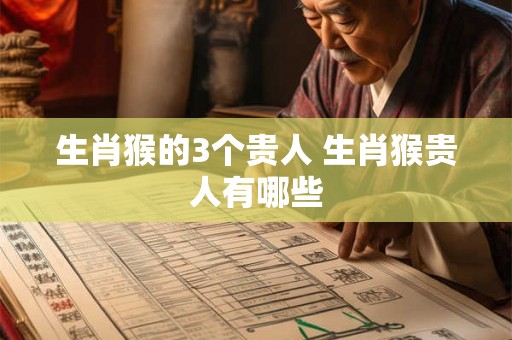 生肖猴的3个贵人 生肖猴贵人有哪些