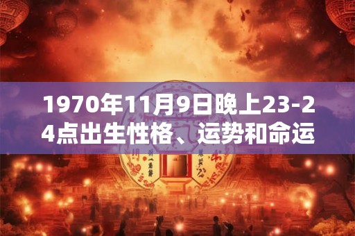 1970年11月9日晚上23-24点出生性格、运势和命运