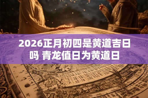 2026正月初四是黄道吉日吗 青龙值日为黄道日