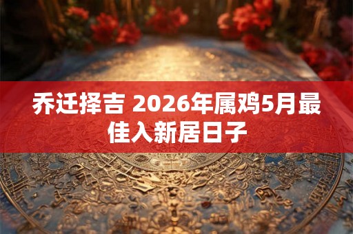 乔迁择吉 2026年属鸡5月最佳入新居日子