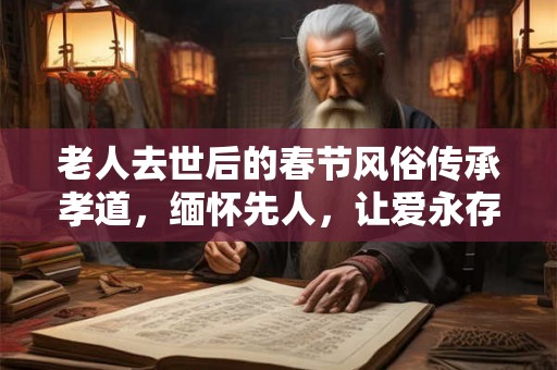 老人去世后的春节风俗传承孝道，缅怀先人，让爱永存