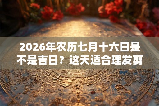 2026年农历七月十六日是不是吉日？这天适合理发剪头发吗？