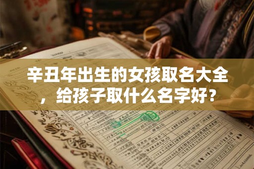 辛丑年出生的女孩取名大全,给孩子取什么名字好? 辛丑年出生的女孩取名大全,给孩子取什么名字好?