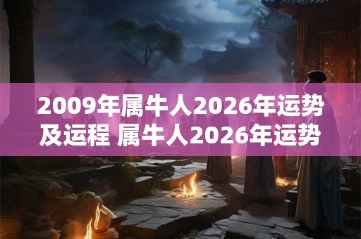 2009年属牛人2026年运势及运程 属牛人2026年运势如何 2009年属牛人2026年运势及运程 属牛人2026年运势如何