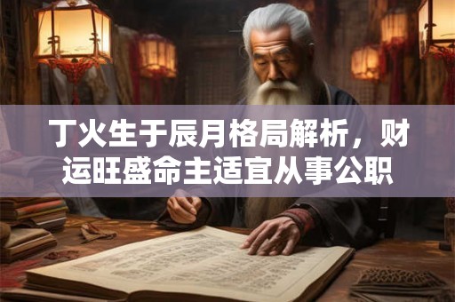 丁火生于辰月格局解析，财运旺盛命主适宜从事公职