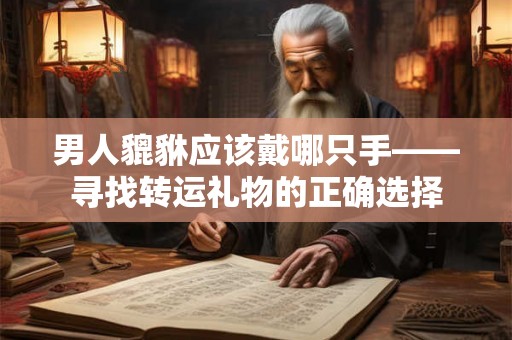 男人貔貅应该戴哪只手——寻找转运礼物的正确选择