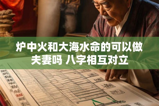 炉中火和大海水命的可以做夫妻吗 八字相互对立