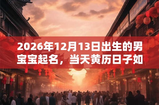 2026年12月13日出生的男宝宝起名，当天黄历日子如何？