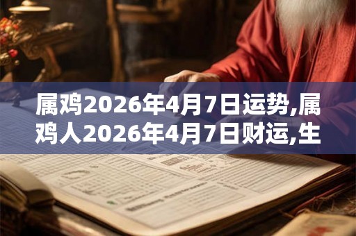 属鸡2026年4月7日运势,属鸡人2026年4月7日财运,生肖鸡2026年4月7日运势 属鸡2026年4月7日运势,属鸡人2026年4月7日财运,生肖鸡2026年4月7日运势