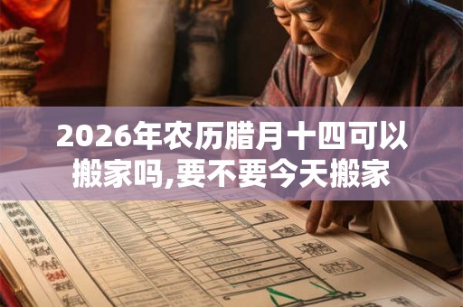 2026年农历腊月十四可以搬家吗,要不要今天搬家