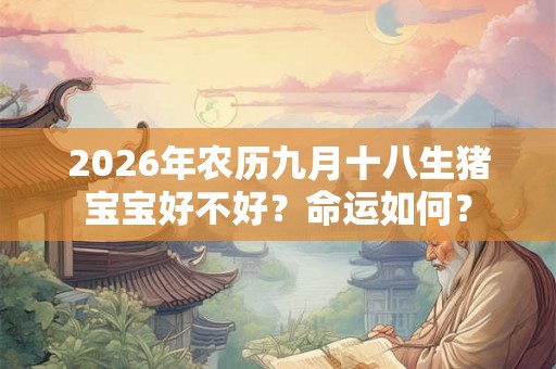 2026年农历九月十八生猪宝宝好不好？命运如何？