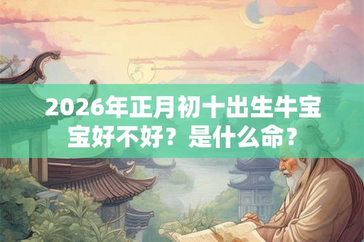 2026年正月初十出生牛宝宝好不好？是什么命？