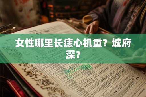 女性哪里长痣心机重？城府深？