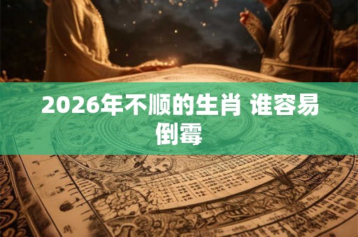 2026年不顺的生肖 谁容易倒霉