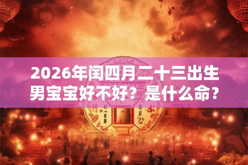 2026年闰四月二十三出生男宝宝好不好?是什么命? 2026年闰四月二十三出生男宝宝好不好?是什么命?