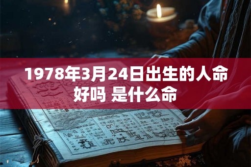 1978年3月24日出生的人命好吗 是什么命