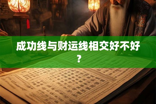 成功线与财运线相交好不好？
