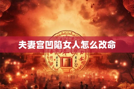 夫妻宫凹陷女人怎么改命