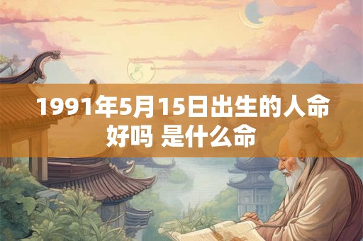 1991年5月15日出生的人命好吗 是什么命