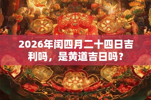 2026年闰四月二十四日吉利吗，是黄道吉日吗？