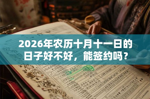 2026年农历十月十一日的日子好不好，能签约吗？