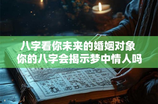 八字看你未来的婚姻对象 你的八字会揭示梦中情人吗 八字看你未来的婚姻对象 你的八字会揭示梦中情人吗